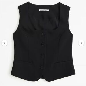 Abercrombie & Fitch Classic Black Vest